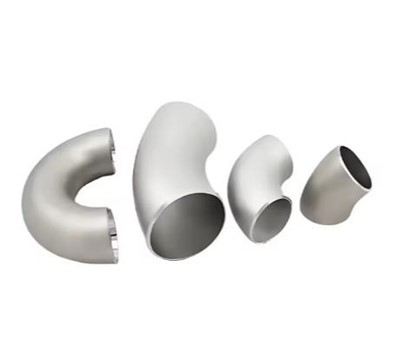 ASME B16.9 MSS-SP-43 304 316 الفولاذ المقاوم للصدأ 1.5D نصف قطر كبير 45 درجة 90 درجة الكوع